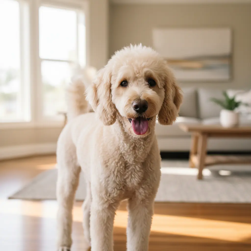 Beautifully styled poodle